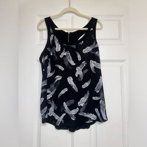 Express Black and White Blouse Elegant Top